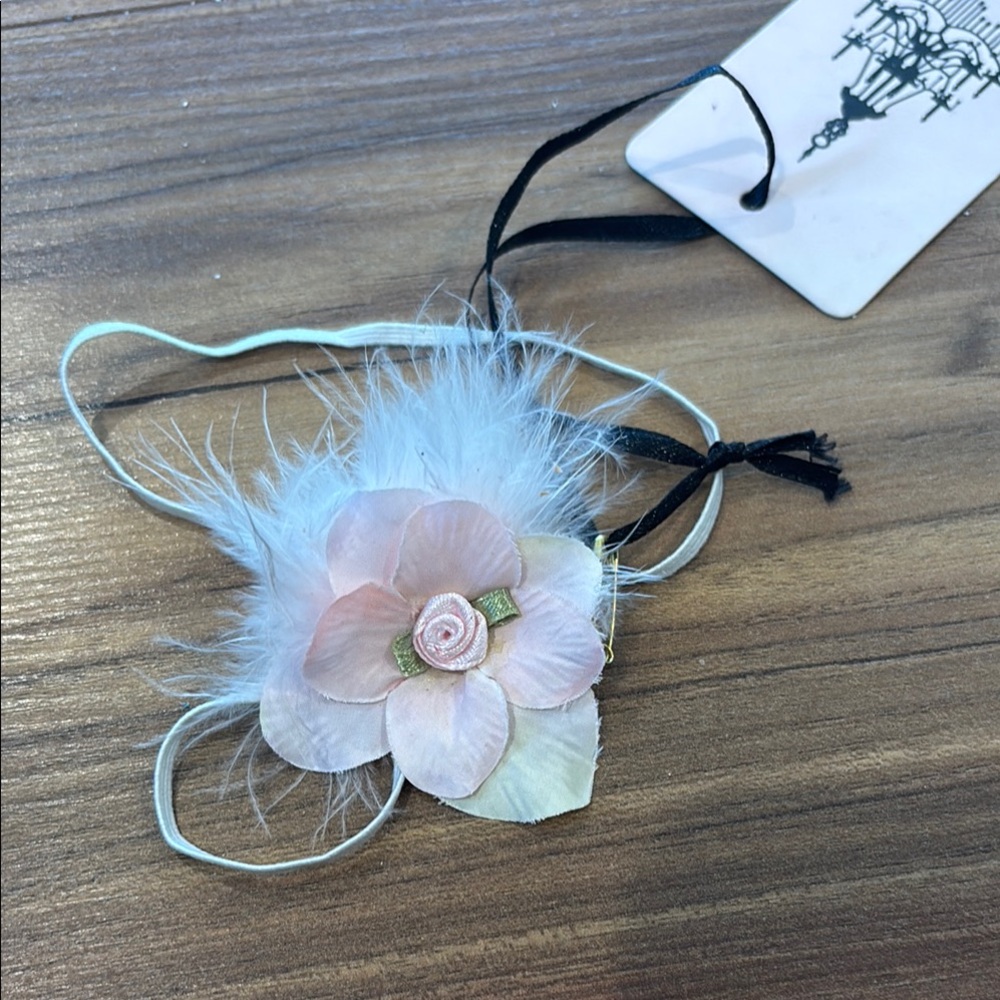 Dollcake Pink and White Floral Hairband
